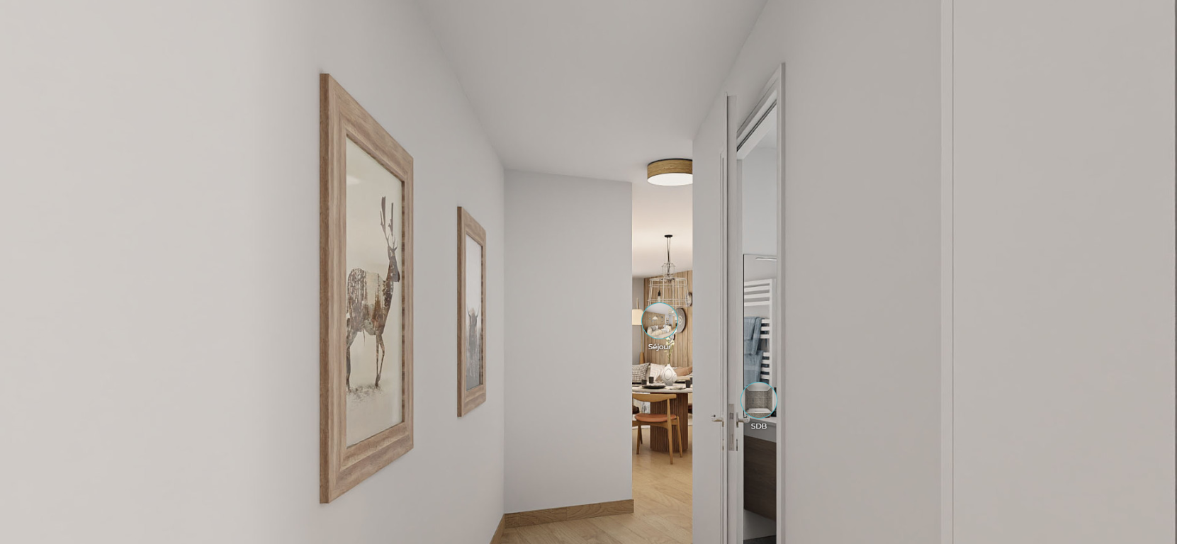 Kos T3 — hall — Visites virtuelles réalisées